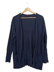 Vorschaubild 1 von Damen Strickjacke Cardigan Gr. 44 Blau Langarm Viskose