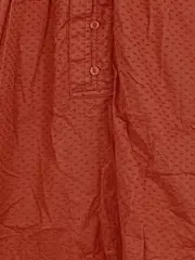 Vorschaubild 3 von Damen Bluse Gr. S Orange Baumwolle Strukturmuster Langarm