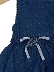 Vorschaubild 3 von Sommerkleid Mädchen Gr. 74 Blau Rüschen Baumwolle Baby