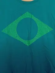 Vorschaubild 3 von Damen Sport T-Shirt Brasilien Flagge Gr. 36 Petrol