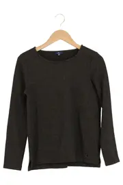 Vorschaubild 1 von Damen Pullover Basic Grau Meliert Gr. 34/XS Langarm