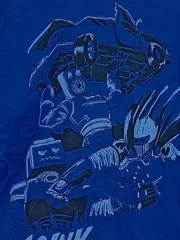 Vorschaubild 3 von Kinder Jungen Langarmshirt Gr. 116/122 Blau Roboter Print