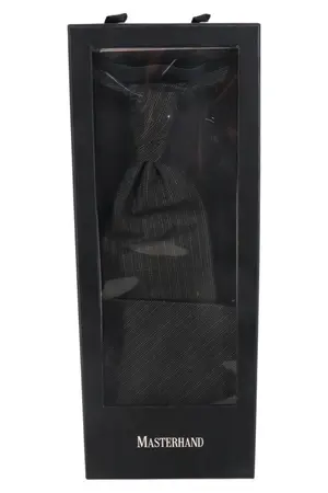 MASTERHAND Krawatte und Einstecktuch