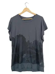 Vorschaubild 1 von Sport Shirt Damen Gr. 46/3XL Grau Abstraktes Muster