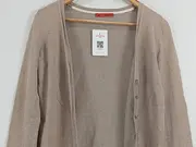 Vorschaubild 2 von EDC Damen Strickjacke Cardigan Gr. 36/S Beige Basic