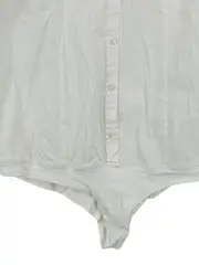 Vorschaubild 4 von BENETTON Damen Hemdbluse Gr. 36/S Weiß Basic Langarm Baumwolle