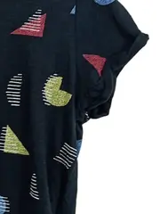 Vorschaubild 3 von EDC Damen T-Shirt XL Schwarz Modern mit geometrischem Muster