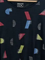 Vorschaubild 2 von EDC Damen T-Shirt XL Schwarz Modern mit geometrischem Muster