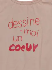 Vorschaubild 2 von T-Shirt Kinder Mädchen Rosa Herz Motiv Gr. 128 Charmant