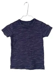 Vorschaubild 1 von T-Shirt Kinder Gr. 104 Dunkelblau Meliert Baumwolle Kurzarm