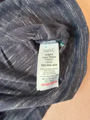 Vorschaubild 3 von T-Shirt Kinder Gr. 104 Dunkelblau Meliert Baumwolle Kurzarm