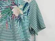 Vorschaubild 5 von Damen Poloshirt Gr. 42;XL Mehrfarbig Blumenmuster Casual