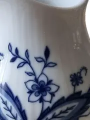 Vorschaubild 2 von Lellmann Milchkännchen blau-weiß gemustert Porzellan Klassisch Friederike