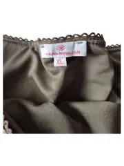 Vorschaubild 2 von Damen A-Linienrock Paisley Oliv Gr. XL Bohemian Midirock