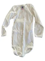 Vorschaubild 1 von Baby Body Langarm Gr. 86 Mädchen Baumwolle Weiß Schleife