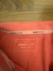 Vorschaubild 2 von Denim Herren Poloshirt Gr. S Rot Basic Fit Kurzarm