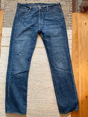 Vorschaubild 6 von 501 Jeans Straight Leg Herren W36 L34 Blau Knopfleiste