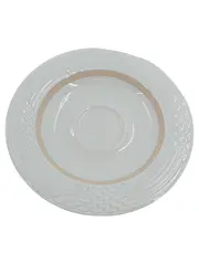 Vorschaubild 1 von Leonard Paris Untertasse Estoril Weiß Beige 16 cm Porzellan