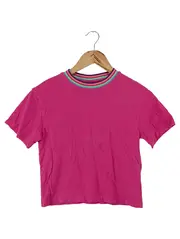 Vorschaubild 1 von Kinder T-Shirt Rosa Gr. 140 Basic Casual Kurzarm Baumwolle