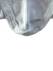 Vorschaubild 4 von Baby Body Langarm Weiß Gr. 86 Baumwolle Schleife