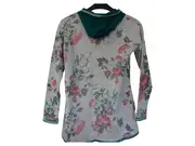 Vorschaubild 2 von Damen Kapuzenpullover Blumenmuster Gr. 36 Mehrfarbig Casual