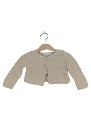 Vorschaubild 1 von Knitwear Strickjacke Bolero Mädchen Gr. 86 Beige Baumwolle