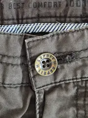 Vorschaubild 4 von Herren Stoffhose W32/L30 Oliv Baumwolle Casual Essential