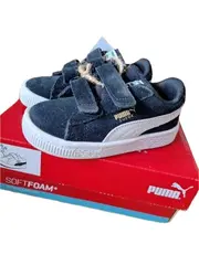 Vorschaubild 5 von Sneaker Low Wildleder Klettverschluss Kinder Gr. 23 Schwarz