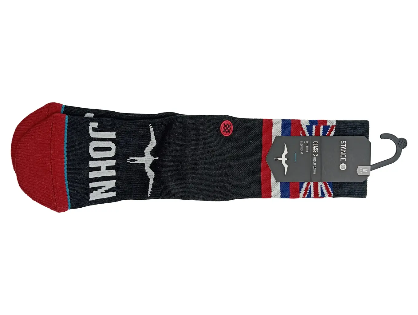 STANCE John Classic Crew Socken Herren Schwarz Gr. 40 Logo Sportlich