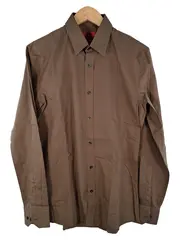 Vorschaubild 1 von Herren Business Hemd Langarm Braun Gr. 38 Slim Fit
