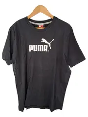 Vorschaubild 1 von Herren T-Shirt Logo-Print Schwarz Gr. 52/XL Baumwolle Sportshirt