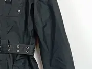 Vorschaubild 3 von Damen Outdoorjacke Gr. 40/L Oliv Polyester Gürtel Kapuze