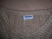 Vorschaubild 5 von Damen Strick Pullover Beige Gr. S Cropped Oversized Freizeit