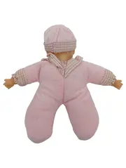 Vorschaubild 2 von Baby Puppe Mädchen Stoffpuppe Rosa Kleinkind Spielzeug 17cm
