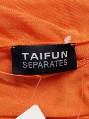 Vorschaubild 3 von TAIFUN Leichte Weste Damen Orange Gr. 40/L Cardigan Casual