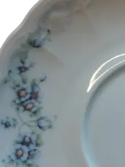 Vorschaubild 2 von Unterteller Kaffeetasse Teetasse Blumenmuster Porzellan Weiß