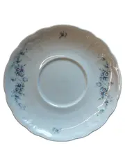 Vorschaubild 1 von Unterteller Kaffeetasse Teetasse Blumenmuster Porzellan Weiß