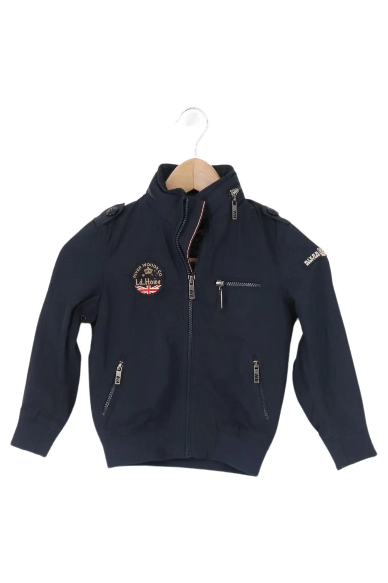 RIVER WOODS Kinder Outdoorjacke Gr. 104 Blau Polyester Übergangsjacke