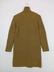 Vorschaubild 2 von Damen Strickkleid Gr. 36/S Braun Rollkragen Rippstrick Klassisch Elegant