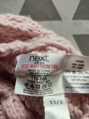 Vorschaubild 5 von Kinder Mützen Set Rosa 3-6 lat Strickmütze Schal Zopfstrick Casual