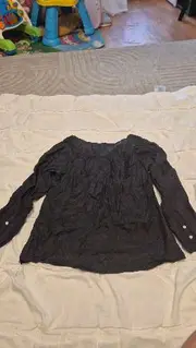 Vorschaubild 3 von Woman Bluse Damen Gr. M Grau Langarm Tunika Casual