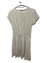 Vorschaubild 2 von Mädchen Sommerkleid Gr. 158/164 Blau Blumenmuster Baumwolle