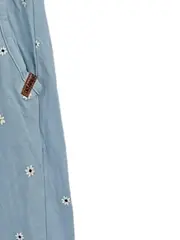 Vorschaubild 3 von Mädchen Sommerkleid Gr. 158/164 Blau Blumenmuster Baumwolle