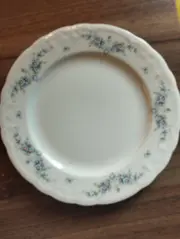 Vorschaubild 2 von Unterteller Porzellan Blumenmuster Klassisch Weiß 19cm