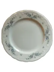 Vorschaubild 1 von Unterteller Porzellan Blumenmuster Klassisch Weiß 19cm