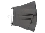 Vorschaubild 1 von Damen A-Linienrock Gr. 40 L Grau Strukturmuster Business Midirock