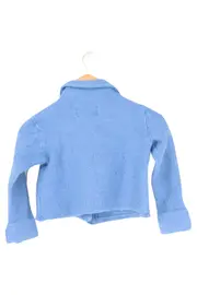 Vorschaubild 2 von Leichte Jacke Kinder Gr. 92 Blau Teddy-Optik Kurz Casual