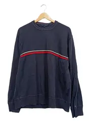 Vorschaubild 1 von Pullover Herren Gr. XL Navy Blau Streifen Strickpullover