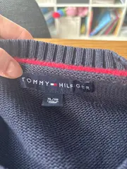 Vorschaubild 2 von Pullover Herren Gr. XL Navy Blau Streifen Strickpullover