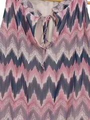 Vorschaubild 3 von Damen Top Gr. S Zickzack Muster Rosa Blau Ärmellos